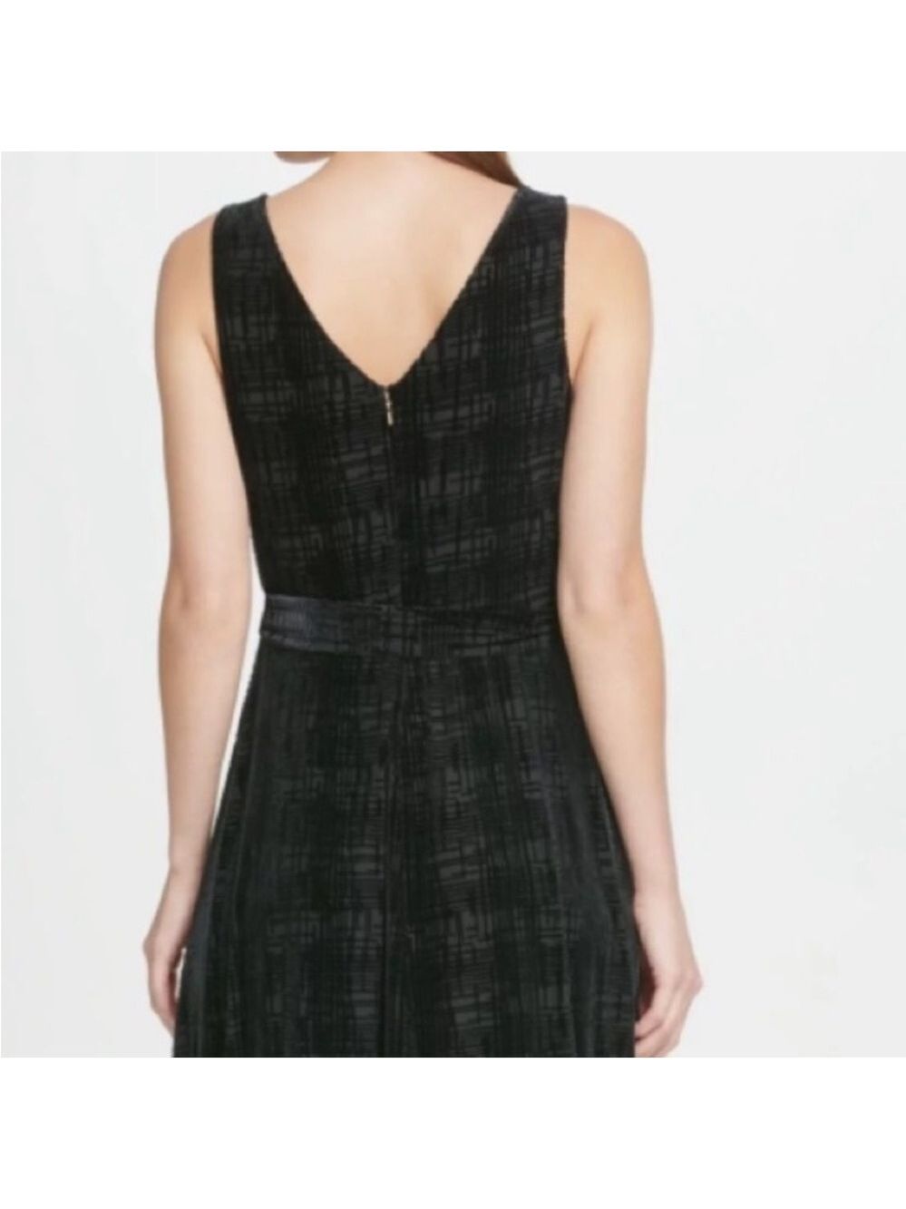 Hash Plaid Rockstar BEST DRESS Black Wrap Dress All Seasons Size 8 - Picture 5 of 9